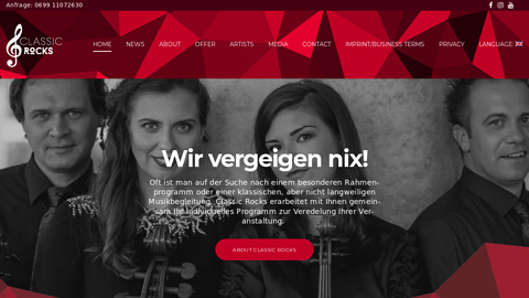 Vorschaubild der Homepage von Vorschaubild der Homepage von